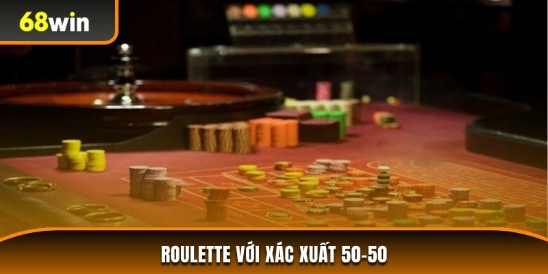 Roulette đỏ đen với xác xuất 50-50 phù hợp với chiến thuật gấp thếp